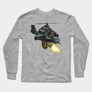 Metal Slug Helicopter Long Sleeve T-Shirt